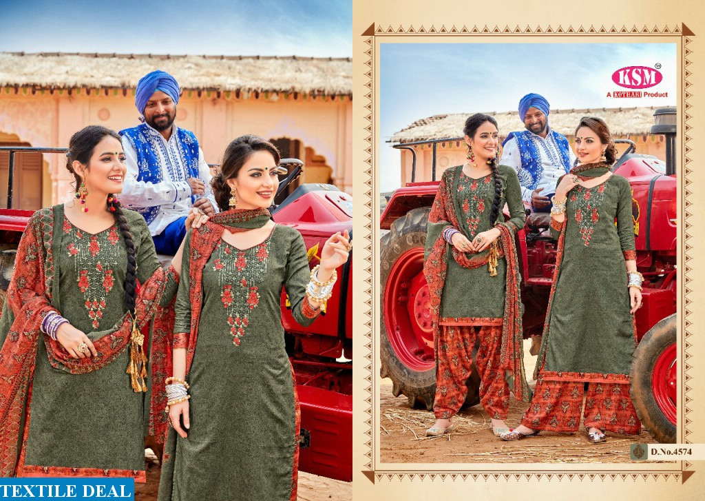 KSM punjabi kudi Wholesale patiyala Dress material